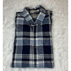 LL Bean Men’s LongSleeve Button Down Lg Reg 100% Cotton Shirt